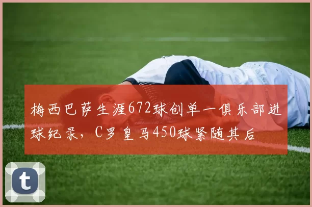 梅西巴萨生涯672球创单一俱乐部进球纪录,C罗皇马450球紧随其后